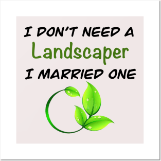 Funny Landscaper Profession Posters and Art